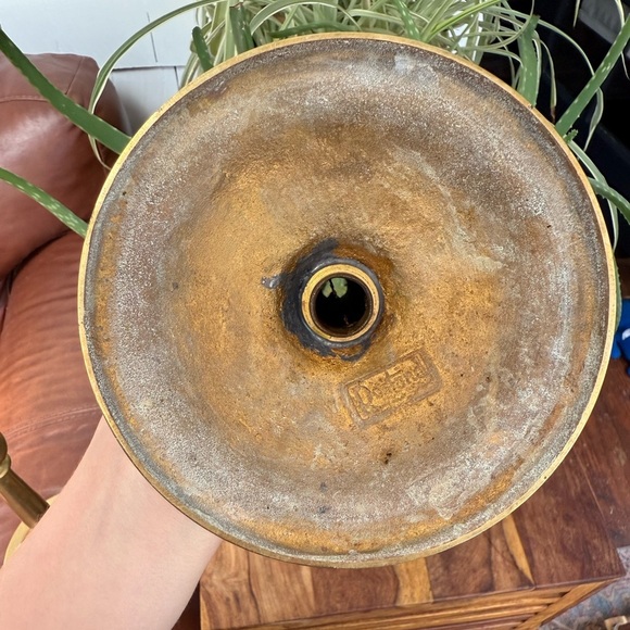 Antique Rostand brass candlestick holders - Picture 6 of 6